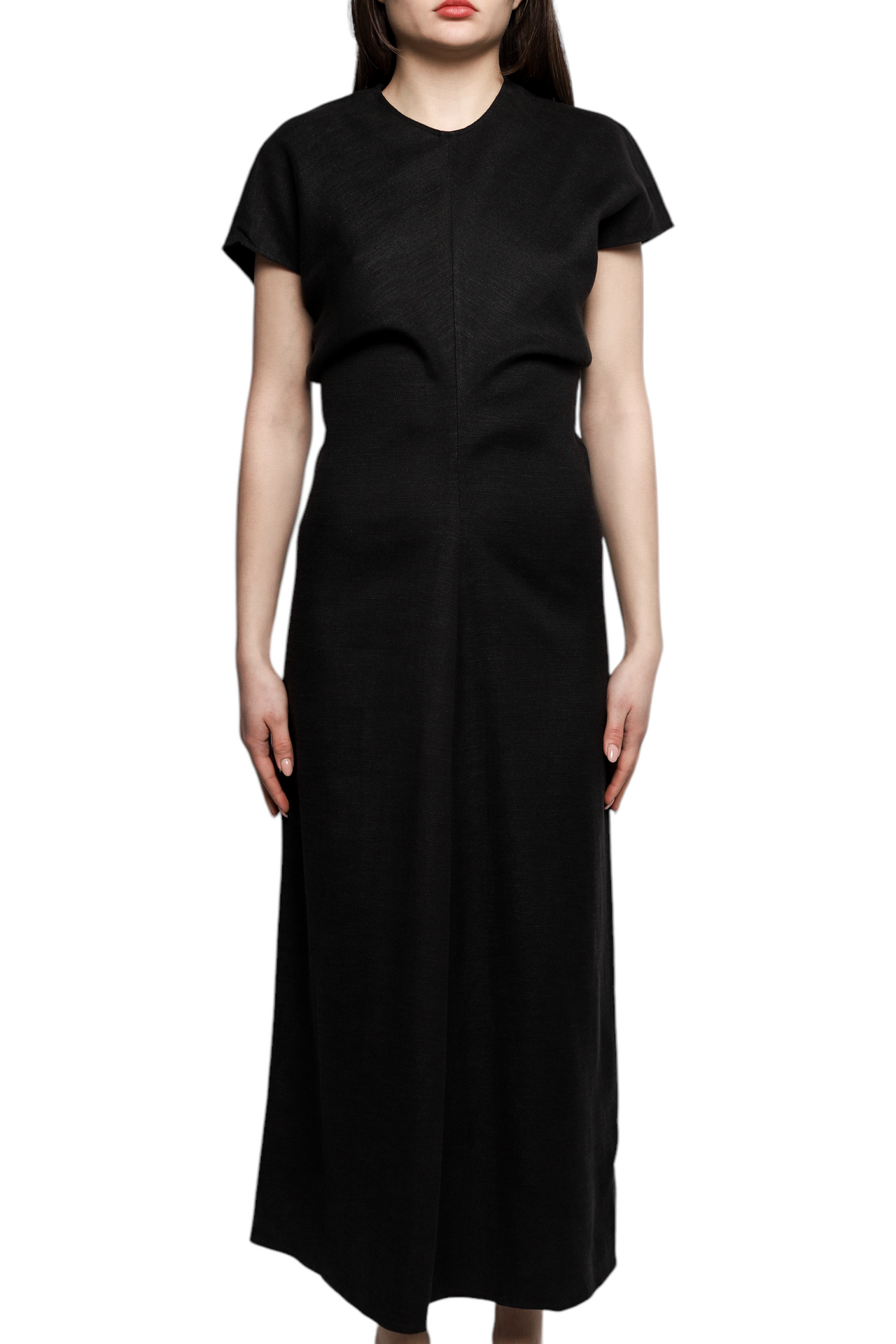 Toteme Slouch Waist Dress Black