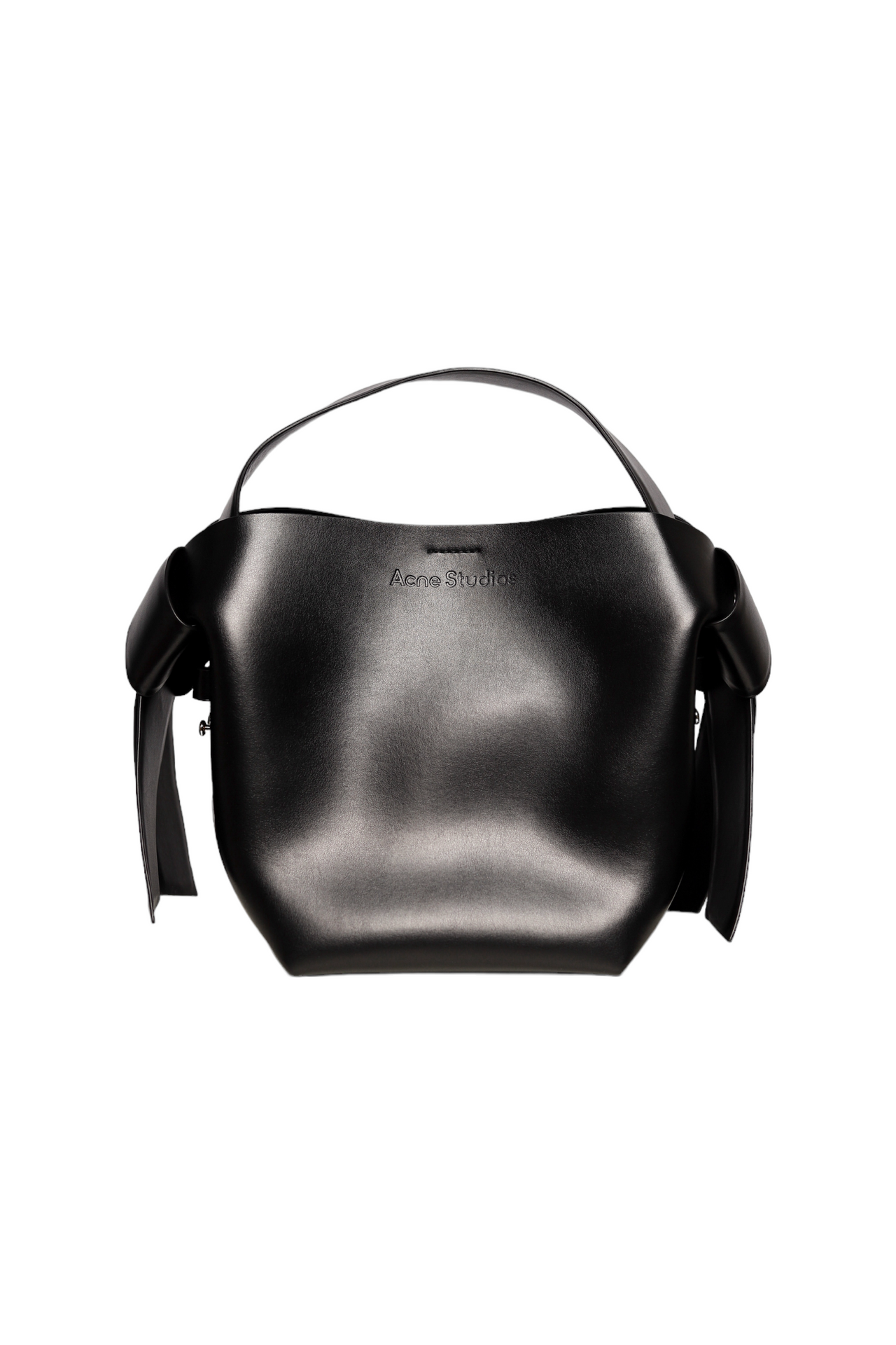 Acne Studios Musubi Medium leather shoulder bag Black