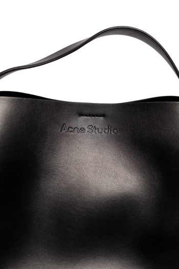 Acne Studios Musubi Medium leather shoulder bag Black