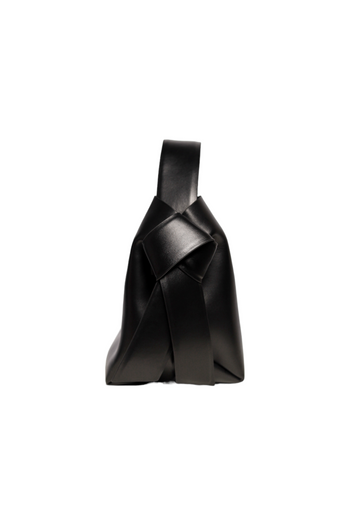 Acne Studios Musubi Medium leather shoulder bag Black