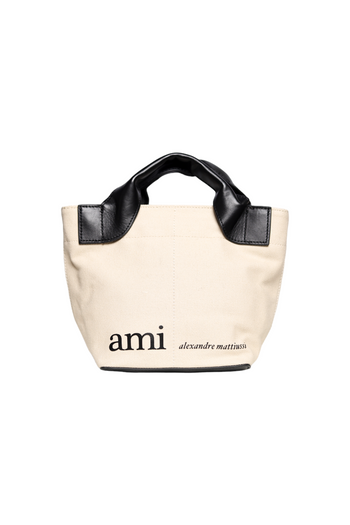AMI Paris Tote Bag With Logo Print