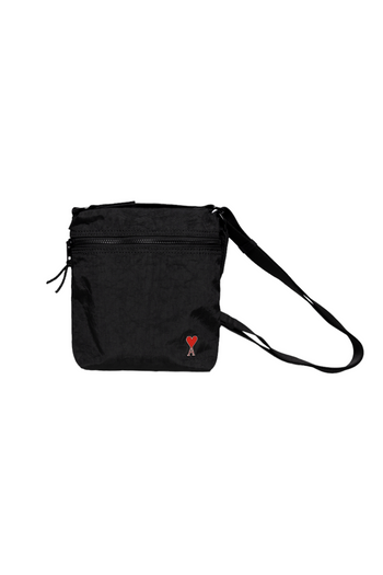 AMI Paris Crossbody Pocket Bag With Ami De Coeur Rivet