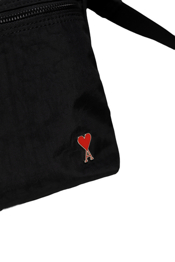 AMI Paris Crossbody Pocket Bag With Ami De Coeur Rivet
