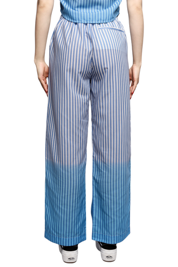 Marni Dip Dyed Cotton Pants Striped Blue