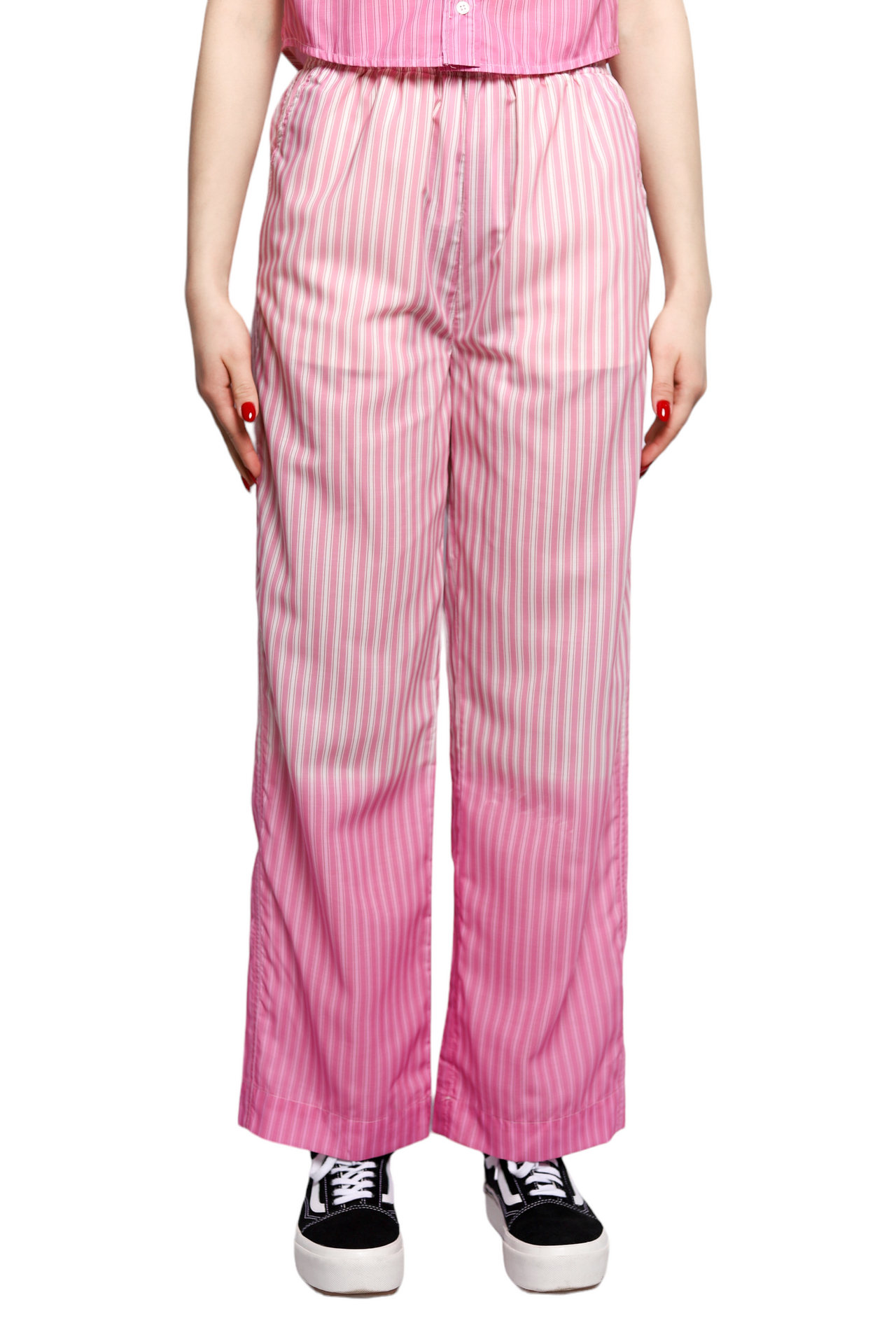 Marni Dip Dyed Cotton Pants Striped Pink