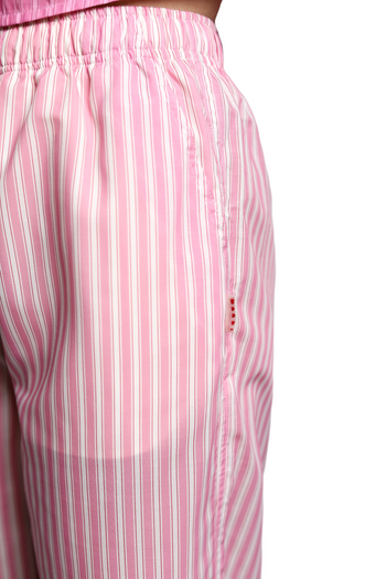 Marni Dip Dyed Cotton Pants Striped Pink