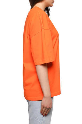 AMI Paris T-Shirt Tonal Small Ads Orange