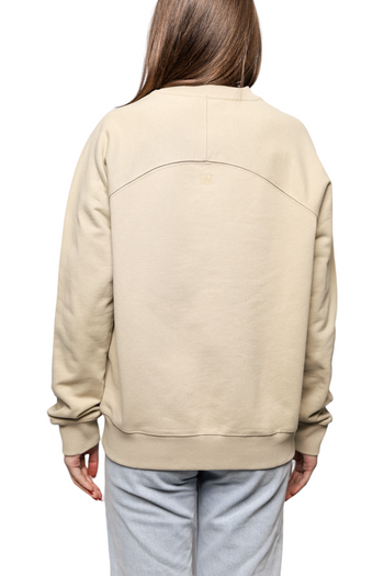AMI Paris Broderie Sweatshirt Beige