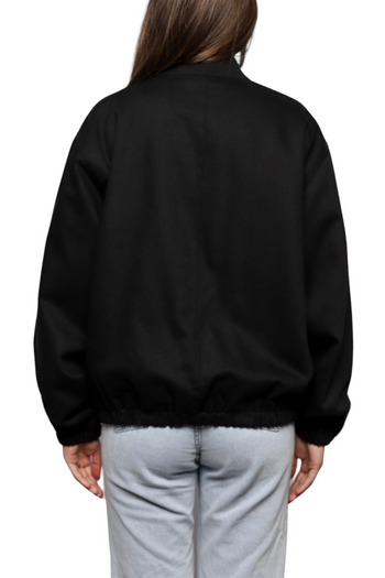 AMI Paris Ami De Coeur Bomber Jacket Black