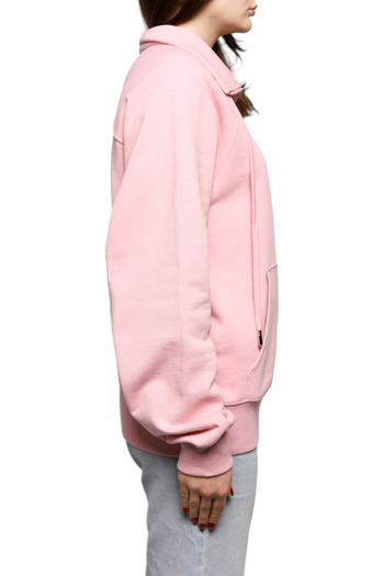 AMI Paris Ami de Coeur Half-zip Sweatshirt Pale Pink