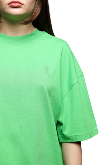 AMI Paris T-Shirt Tonal Small Ads Green