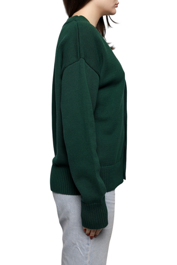 AMI Paris Ami de Coeur Cardigan Green