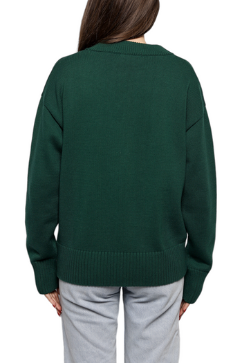 AMI Paris Ami de Coeur Cardigan Green