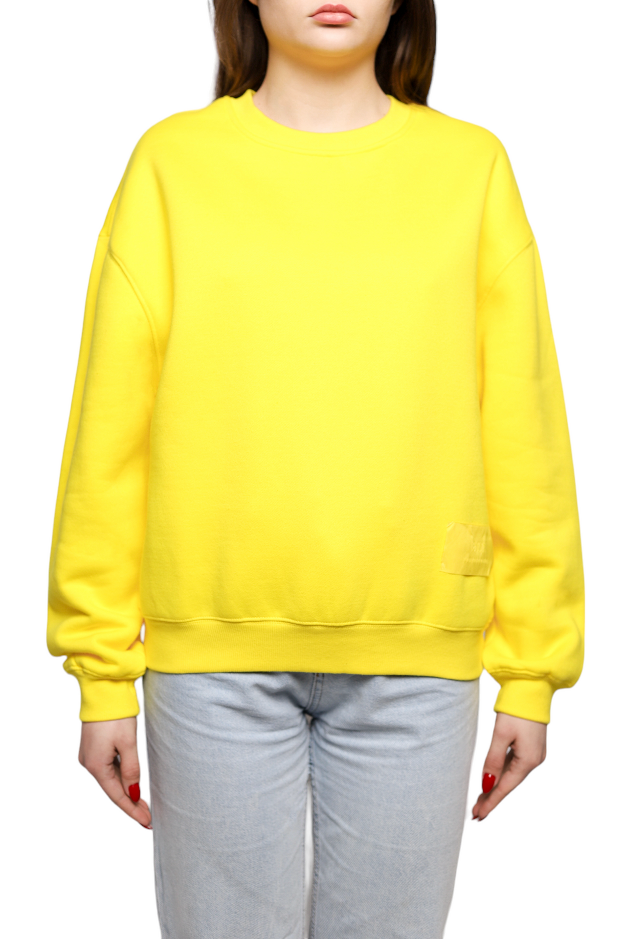 AMI Paris Sweatshirt Satin Label Yellow