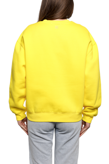 AMI Paris Sweatshirt Satin Label Yellow