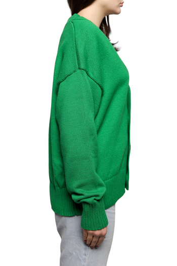 AMI Paris Ami de Coeur Cardigan Green/Black