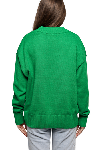 AMI Paris Ami de Coeur Cardigan Green/Black
