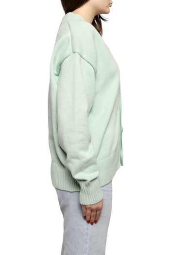 AMI Paris Ami de Coeur Cardigan Mint