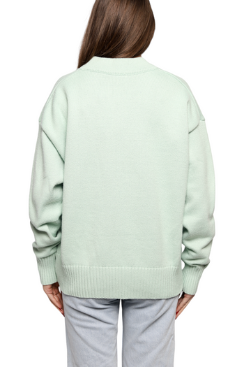AMI Paris Ami de Coeur Cardigan Mint