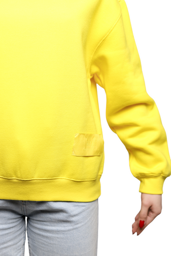AMI Paris Sweatshirt Satin Label Yellow