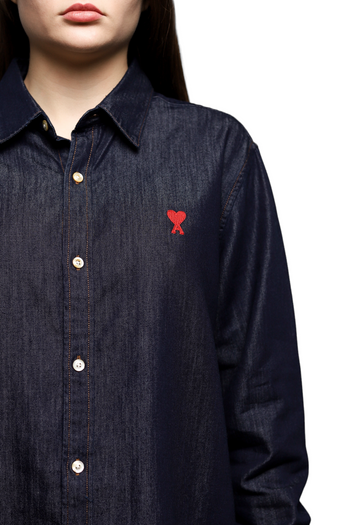 AMI Paris Ami De Coeur Denim Shirt