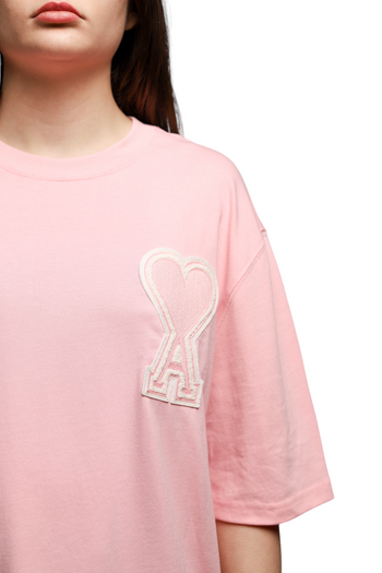 AMI Paris Exclusive Ami De Coeur T-Shirt Pink