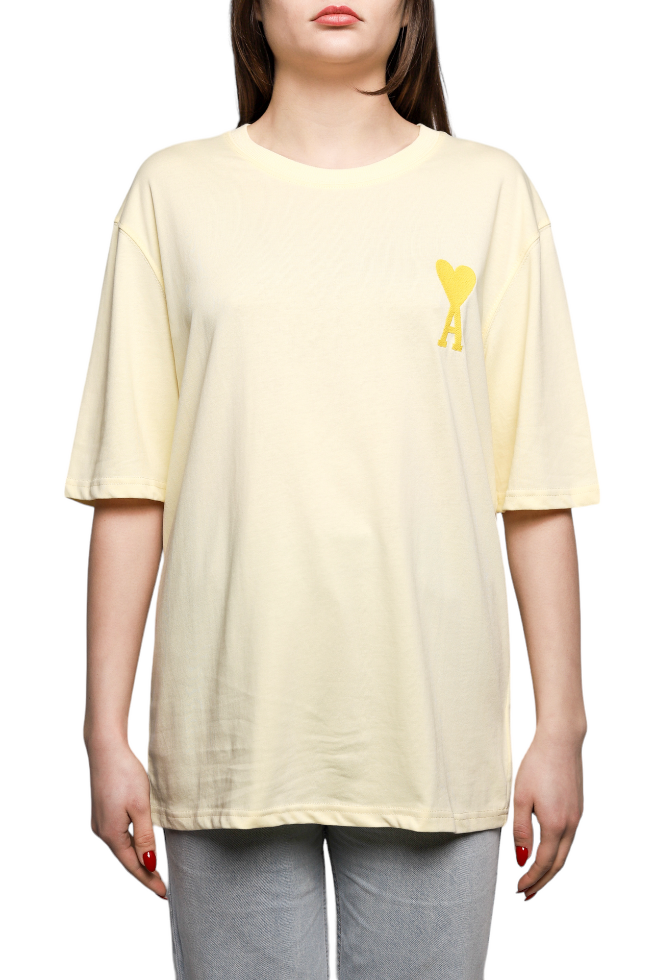 AMI ALEXANDRE MATTIUSSI Ami de Coeur T-Shirt Yellow