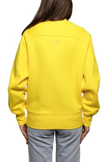 AMI Paris Embroidered Sweatshirt Yellow