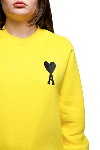 AMI Paris Embroidered Sweatshirt Yellow