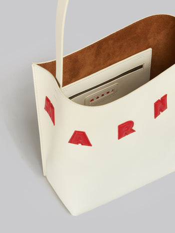 Marni Museo Small Hobo Bag White