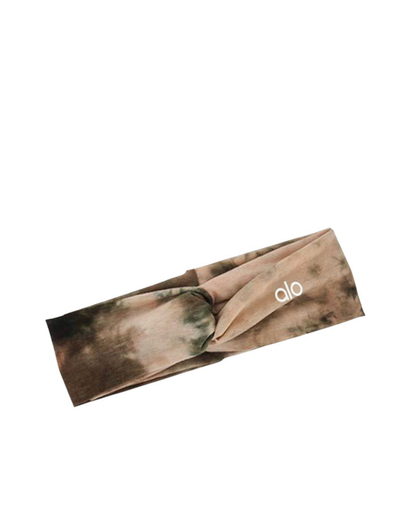 Alo Yoga Logo Headband Brown