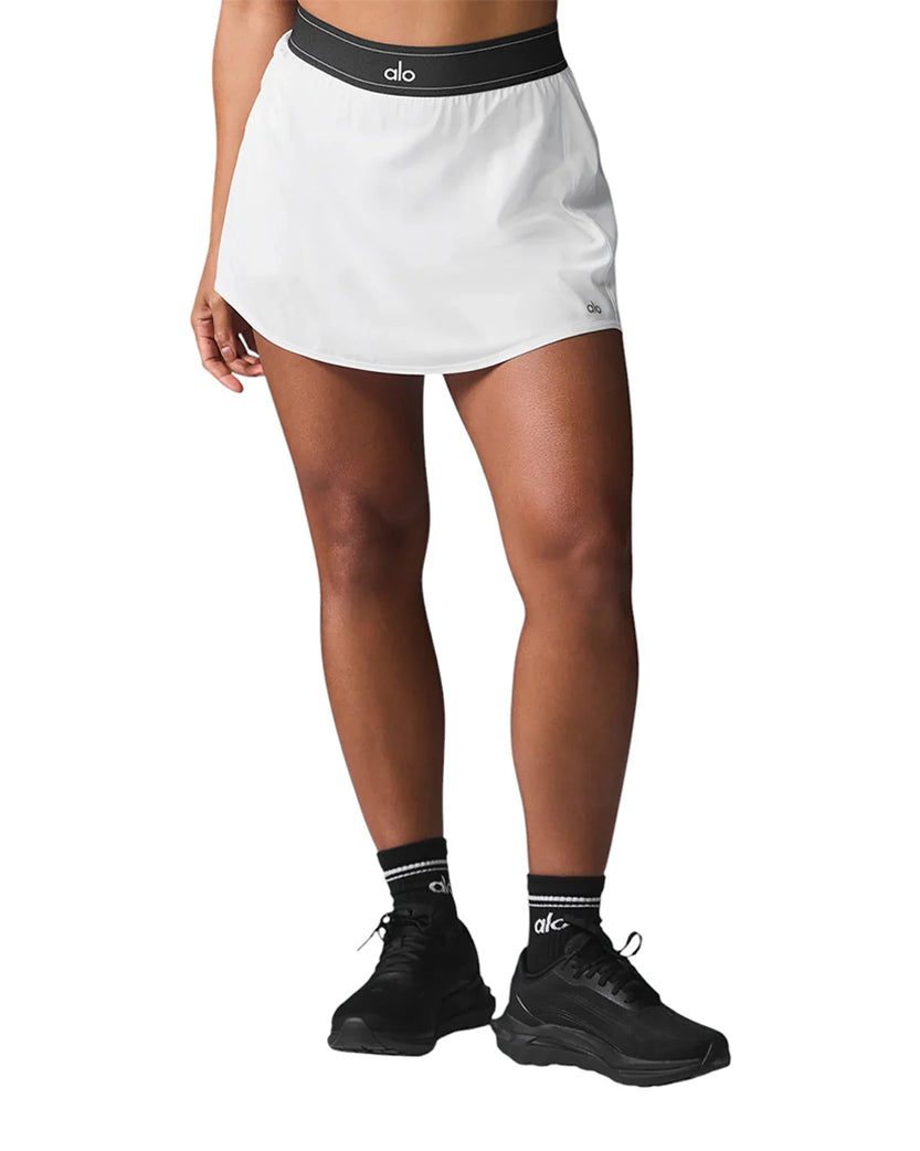Alo Yoga Match Point Tennis Skirt White