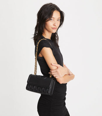 Tory Burch Fleming Small Convertible Bag Black
