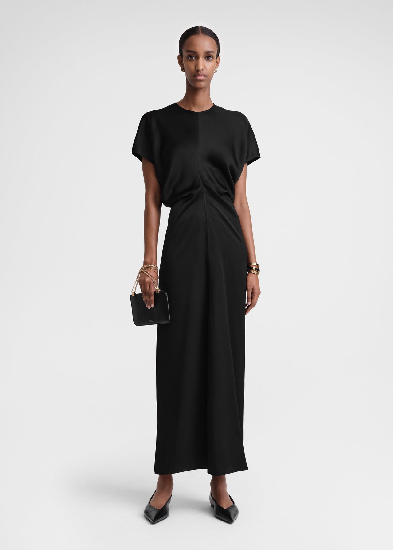 Toteme Slouch Waist Dress Black