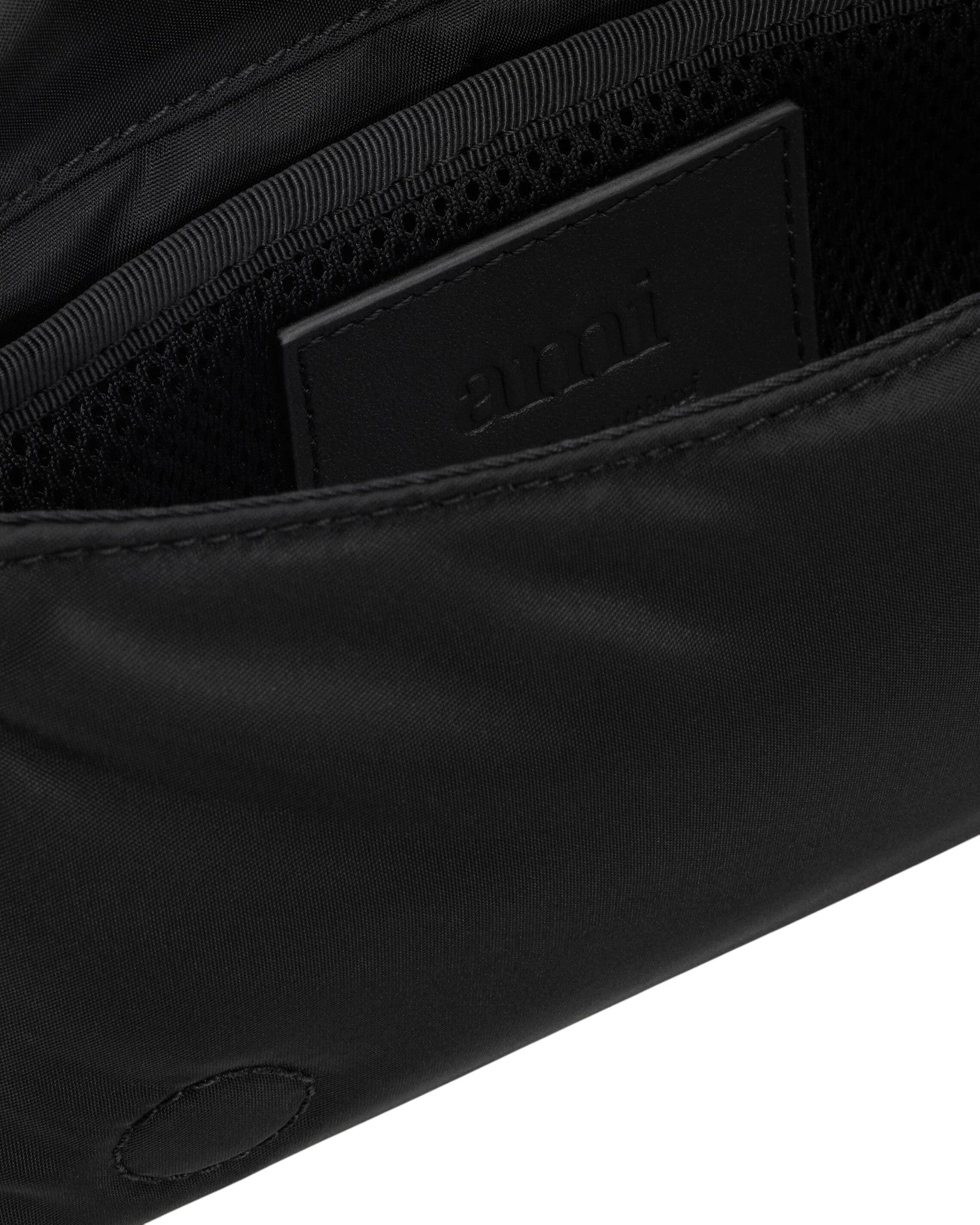 Сумка AMI Paris Marcel Nylon Lunch Box Bag Black | SSTORIES