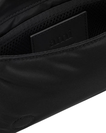 AMI Paris Marcel Nylon Lunch Box Bag Black