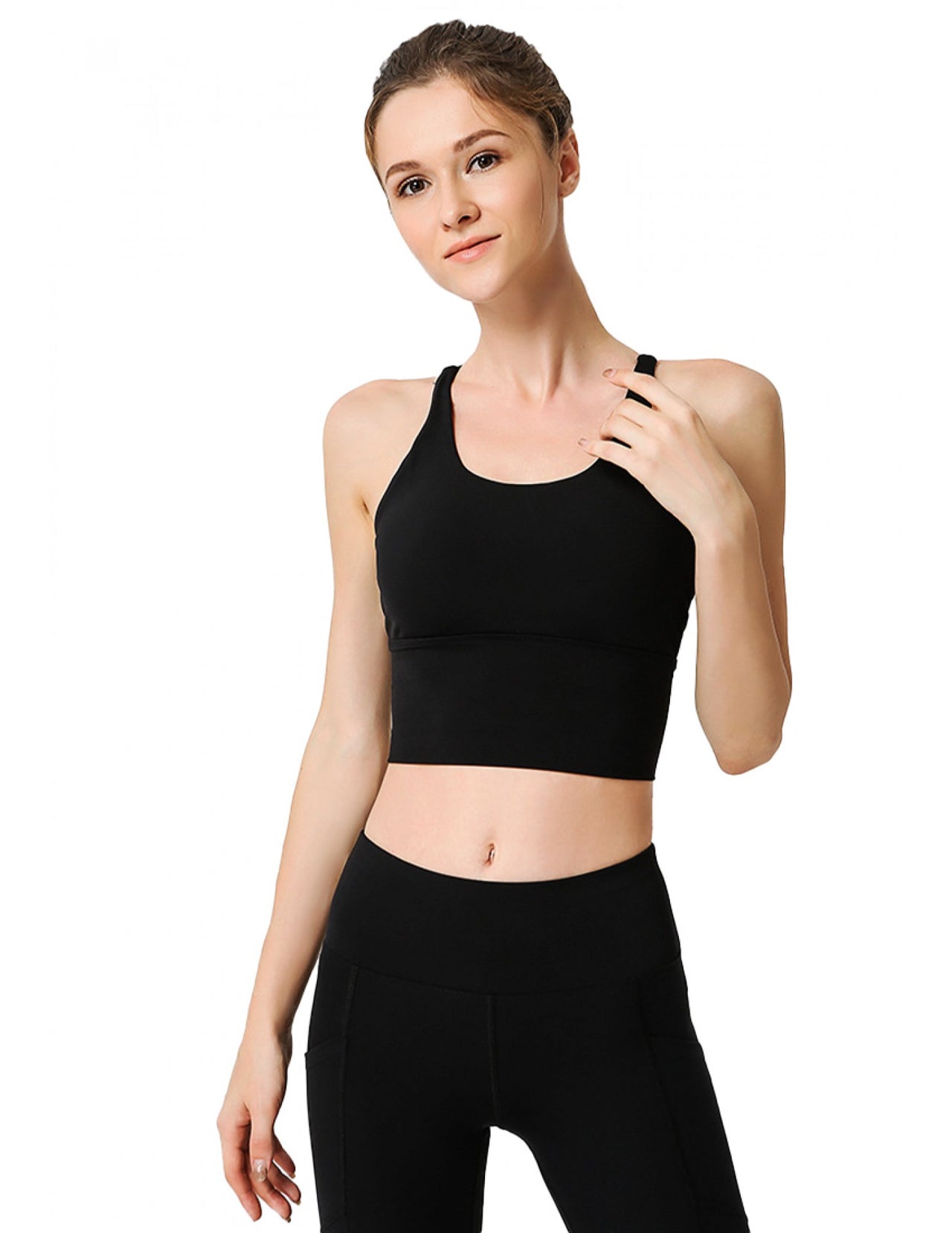 Alo Yoga Fitness Sports Bra Black