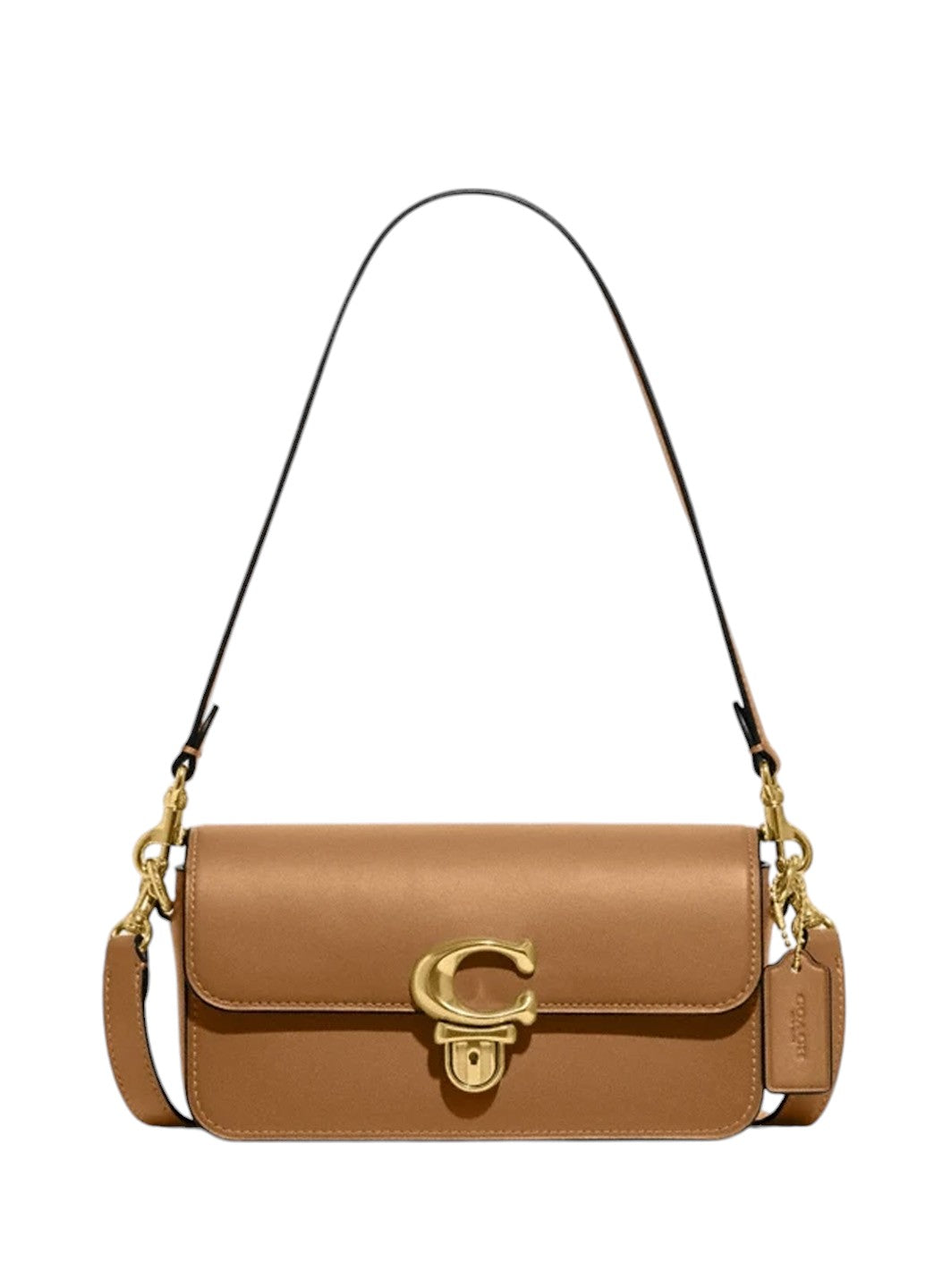 Coach Glovetanned Leather Studio Baguette Bag Light Camel