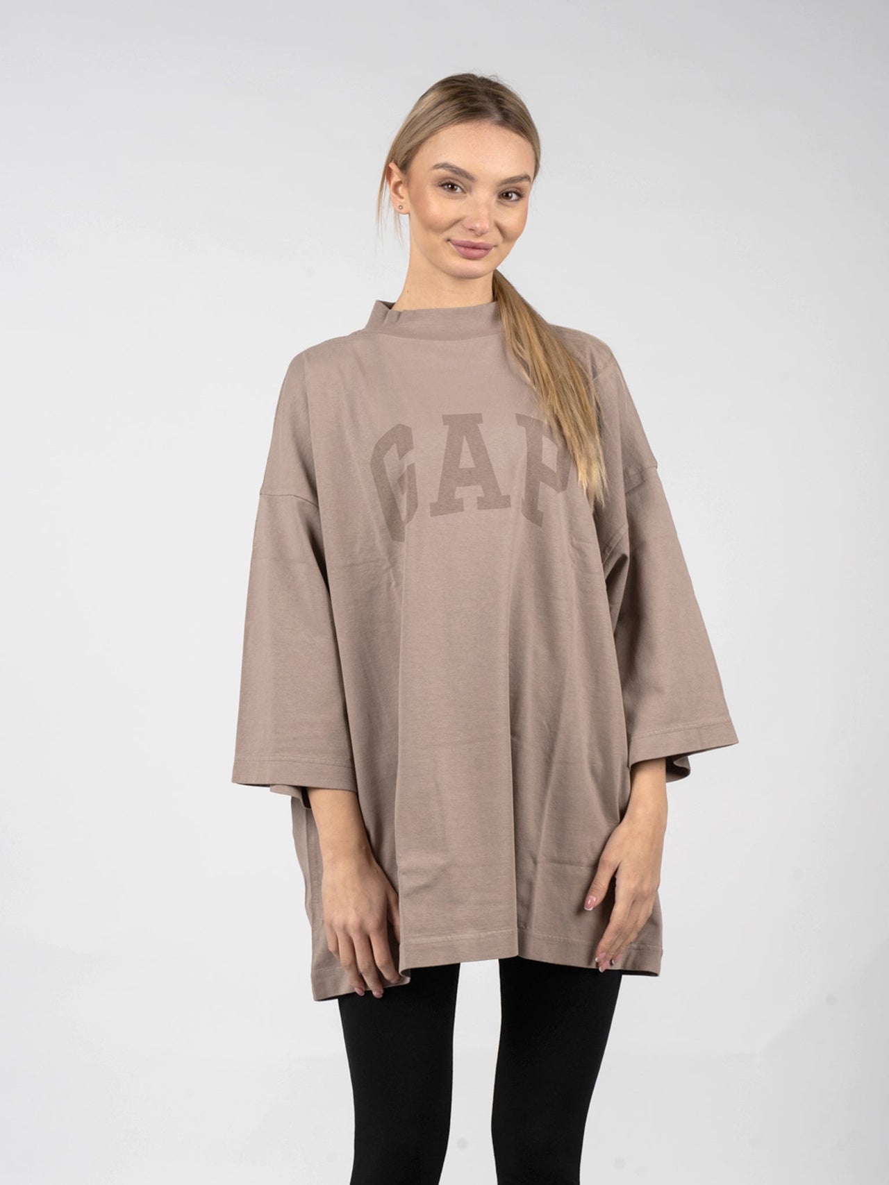 Yeezy Gap Engineered By Balenciaga Dove 3/4 Sleeve Tee Beige