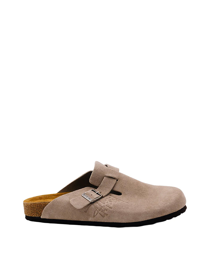 Birkenstock x Stussy Boston Suede Taupe