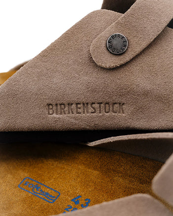 Birkenstock x Stussy Boston Suede Taupe