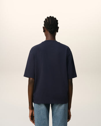 AMI Paris Patch T-Shirt Navy Blue