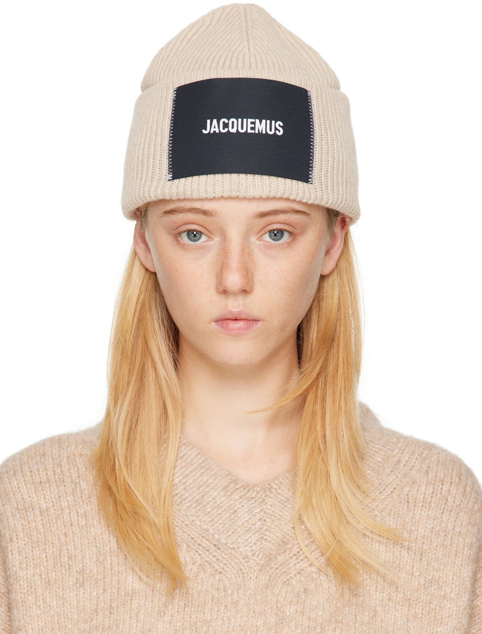 Jacquemus Le Papier Le Bonnet Beanie Beige