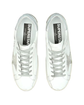 Golden Goose Superstar Sneakers White and Silver Leather