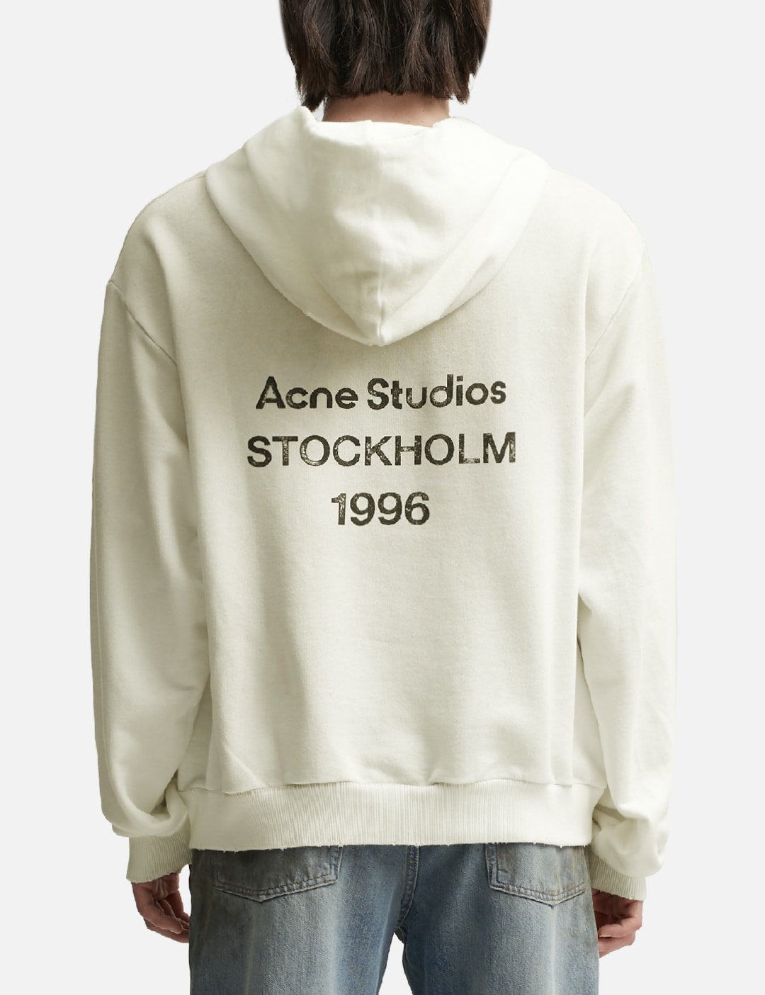 Acne Studios Logo Hoodie White