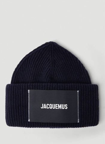 Jacquemus Le Papier Le Bonnet Beanie Black
