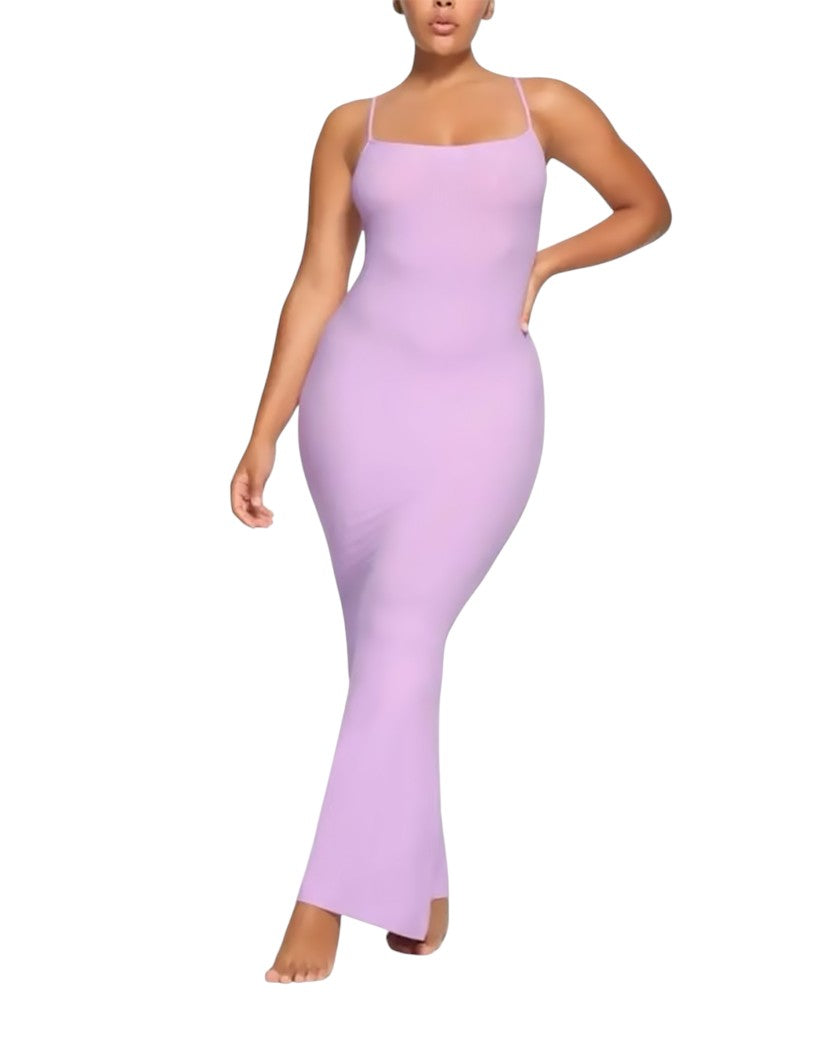 Skims Soft Lounge Long Slip Dress Sugar Plum