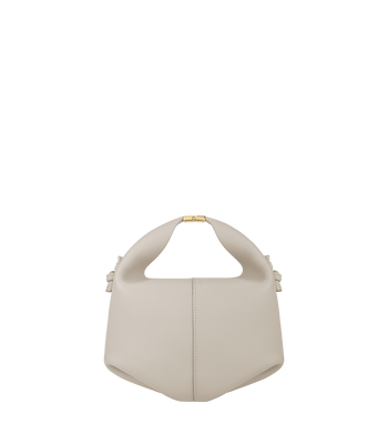 Polene Beri Textured Leather Chalk