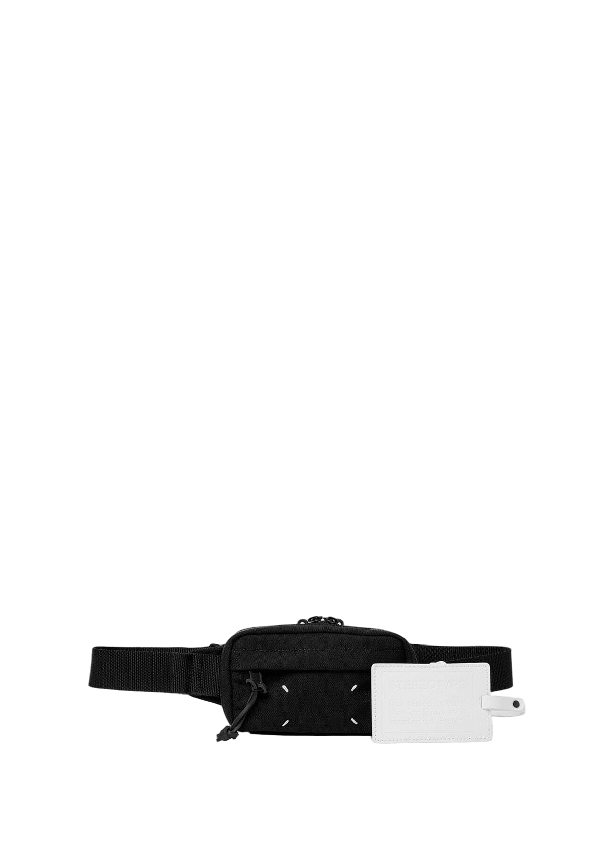 Maison Margiela Rectangular Canvas Belt Bag Black