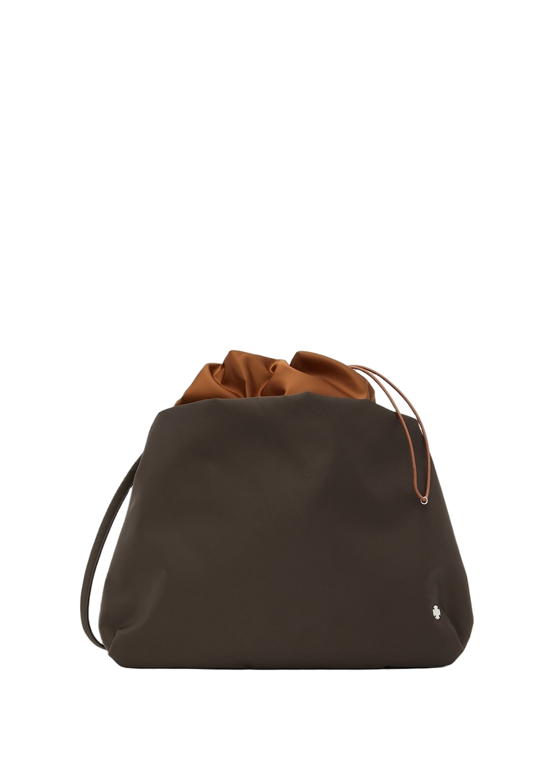 The Row Bourse Nylon Shoulder Bag Brown